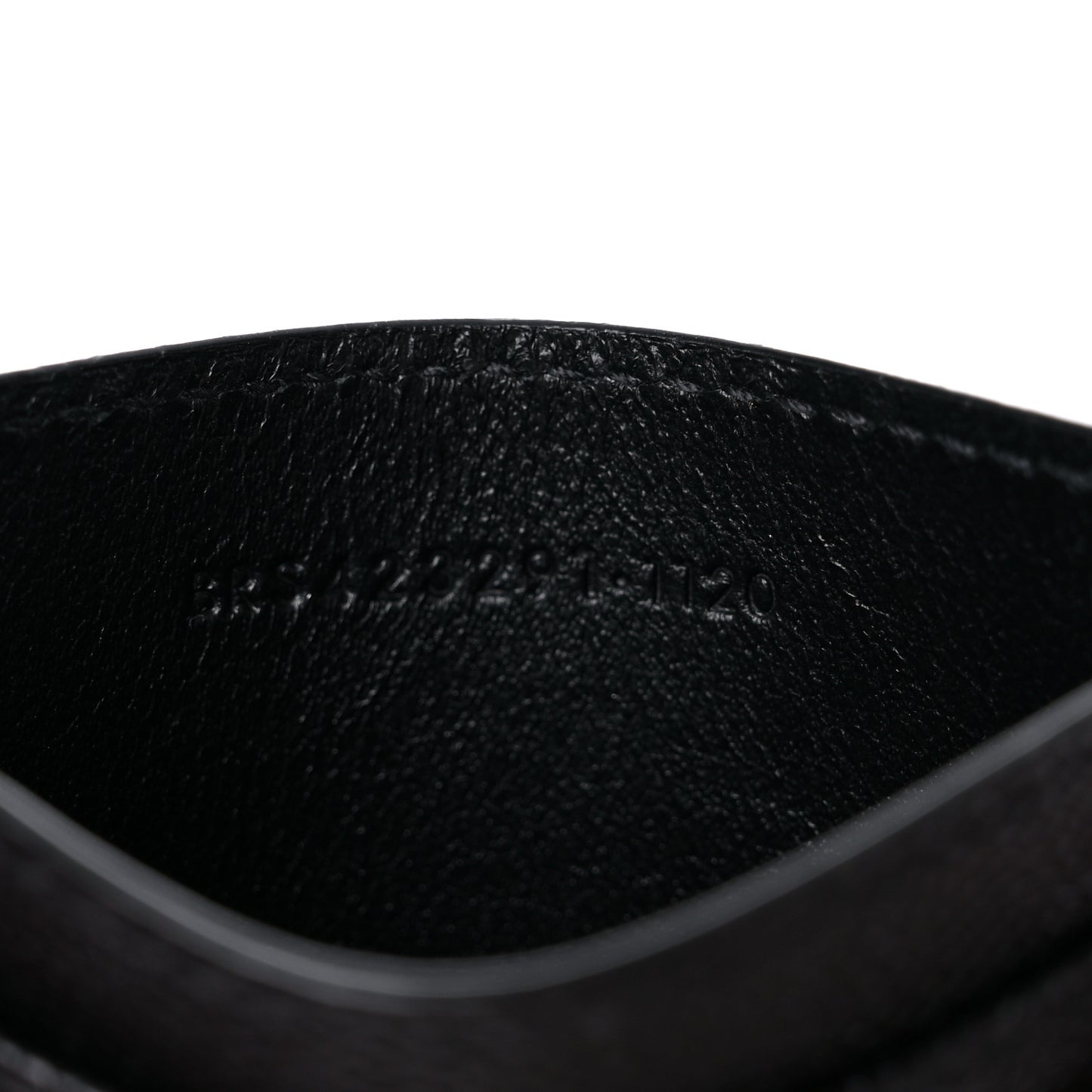 Grain De Poudre Matelasse Chevron Monogram Credit Card Case Black
