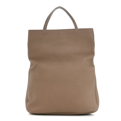 The Row Matte Grained Calfskin Everett Tote Taupe 1 of 8