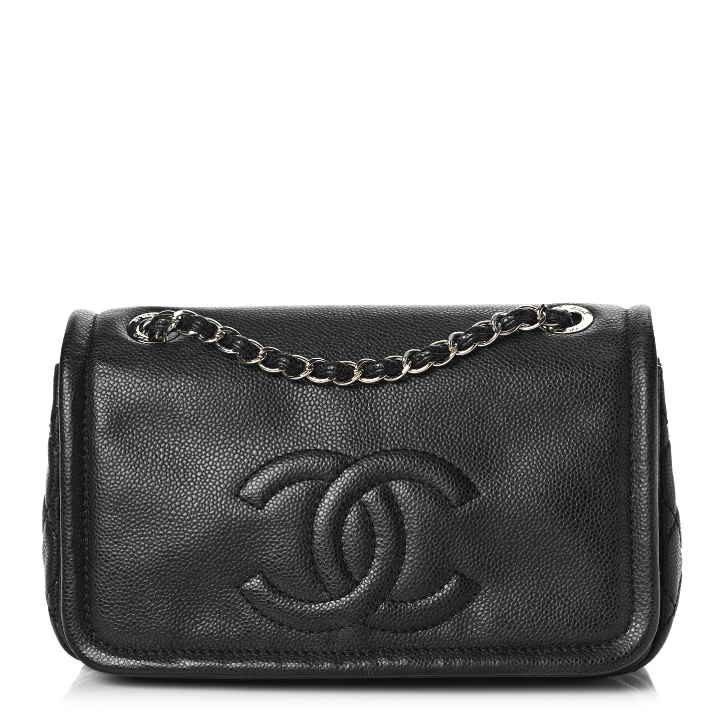Caviar Medium Timeless CC Flap Black
