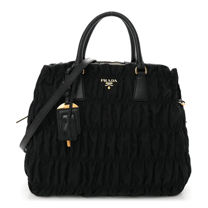 Prada Tessuto Nylon Gaufre Tote Black 1 of 11