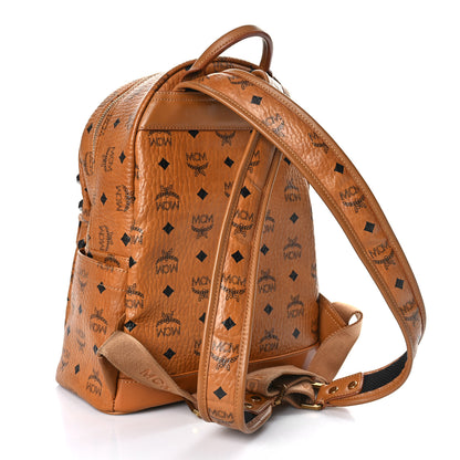 MCM Visetos Studded Medium Stark M Backpack Cognac 3 of 11