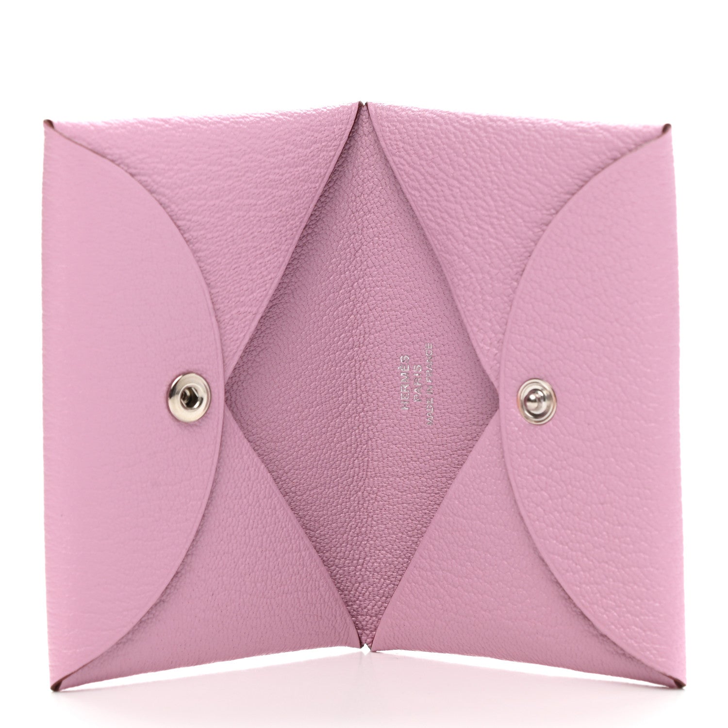 Hermes Chevre Mysore Calvi Card Case Mauve Sylvestre 5 of 8