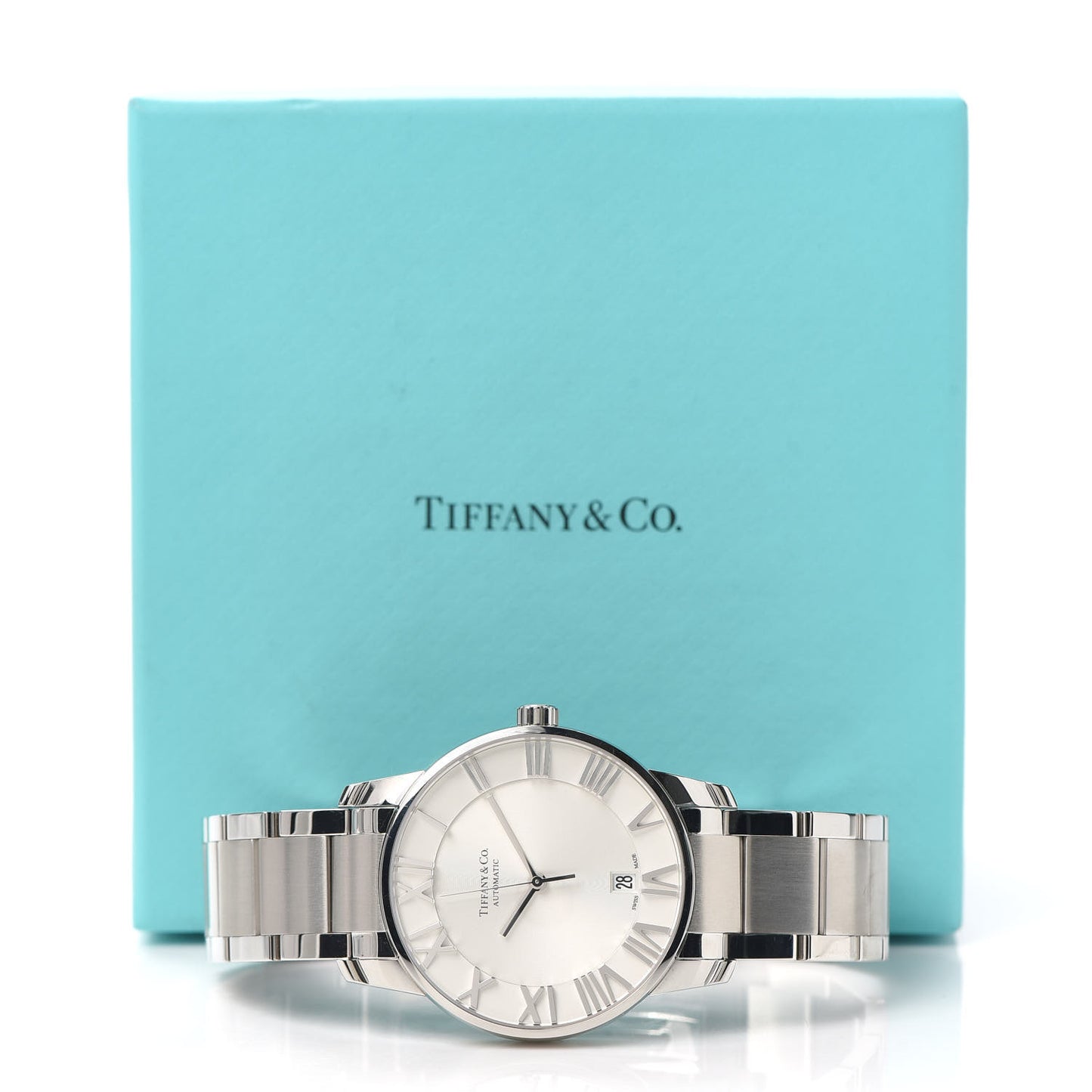 Stainless Steel 37mm Atlas 3-Hand Quartz Watch