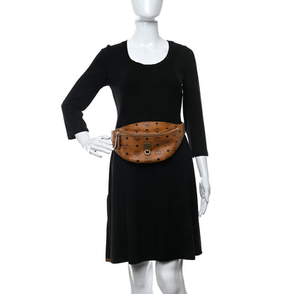MCM Visetos Medium Fusten Belt Bag Cognac 2 of 10