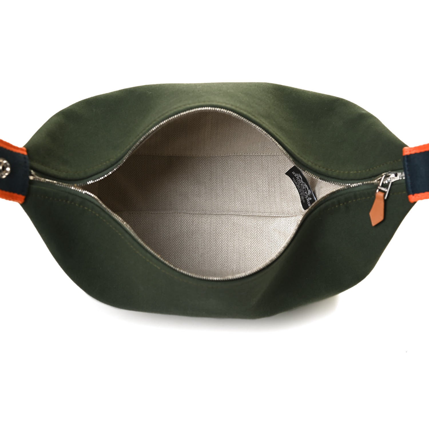Hermes Canvas Large Bride-A-Brac Pouch Vert Foret 4 of 12