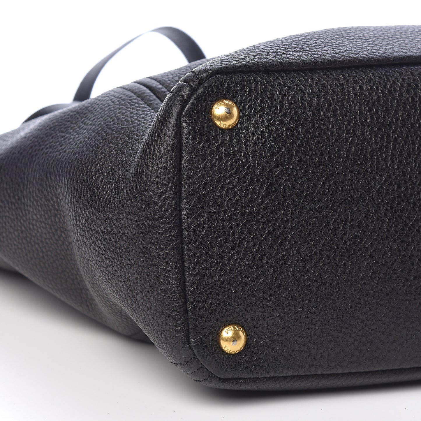 Vitello Daino Side Pocket Tote Black