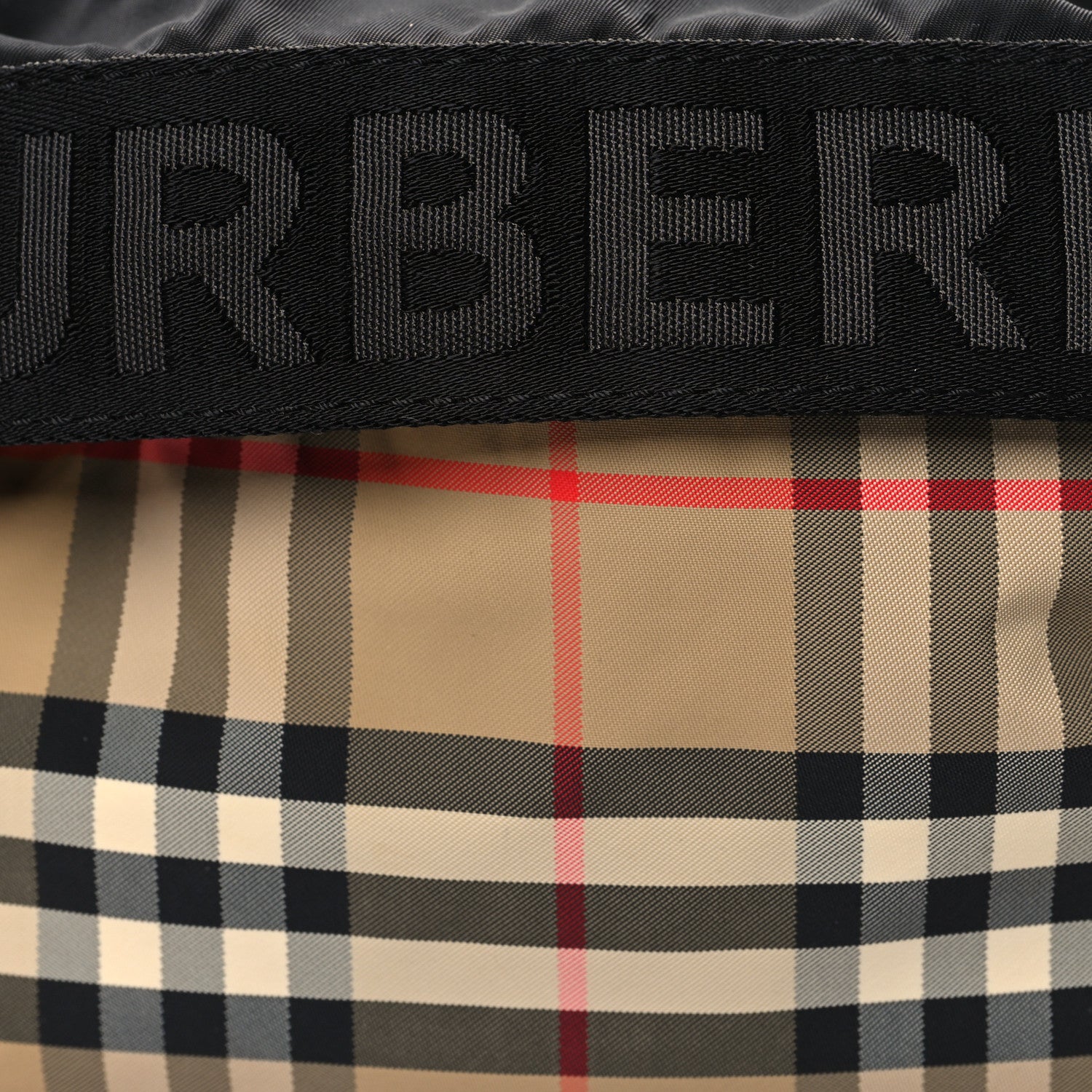 Burberry Nylon Vintage Check Sonny Bum Bag Archive Beige Black 7 of 9