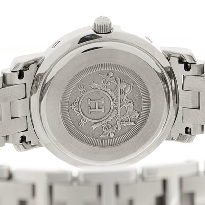 Hermes Stainless Steel 24mm Clipper Quartz Watch Pink 4 of 4
