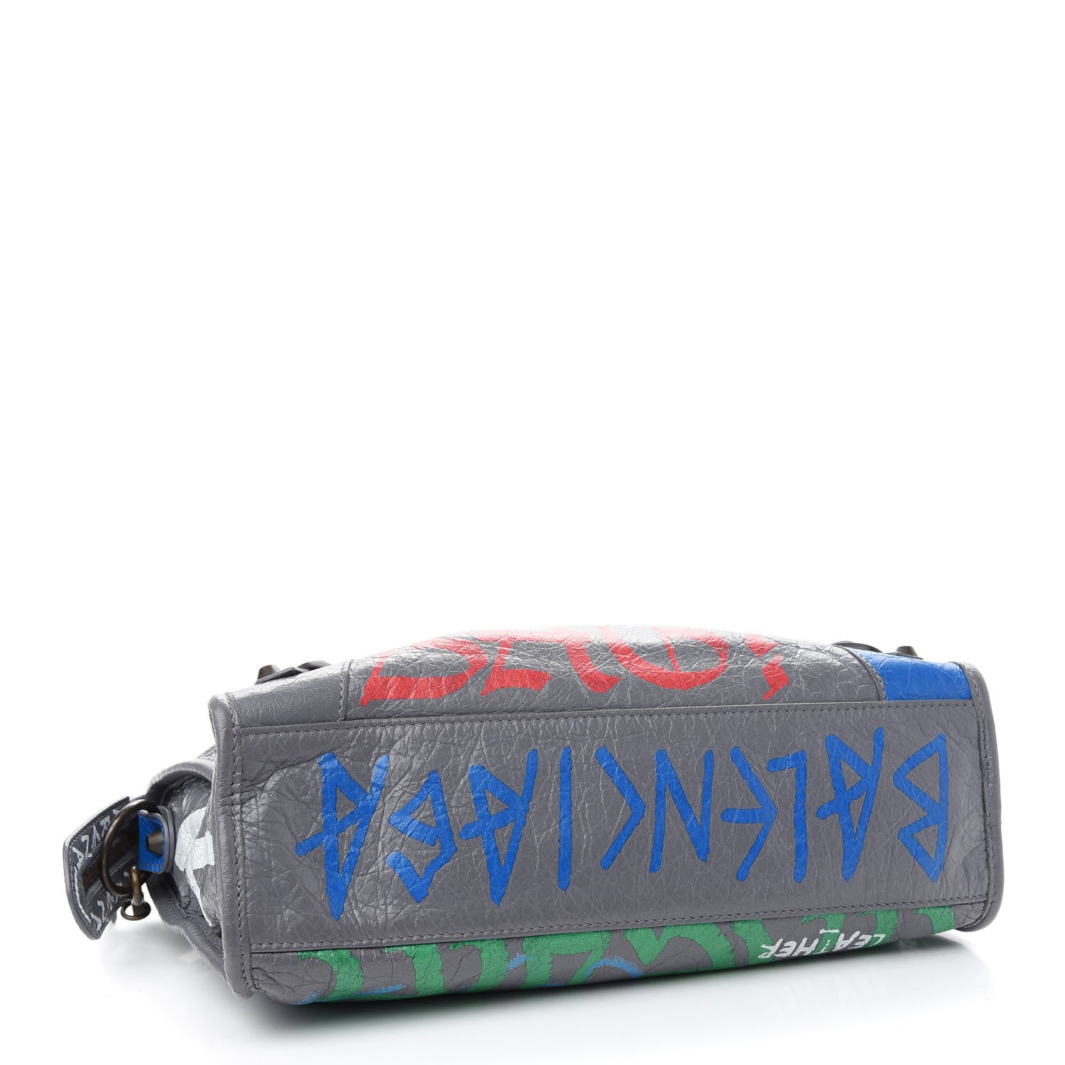 Balenciaga Agneau Graffiti All Over Classic Hardware S City Grey 4 of 11