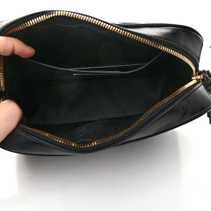 Saint Laurent Calfskin Matelasse Monogram Lou Camera Bag Black 5 of 9