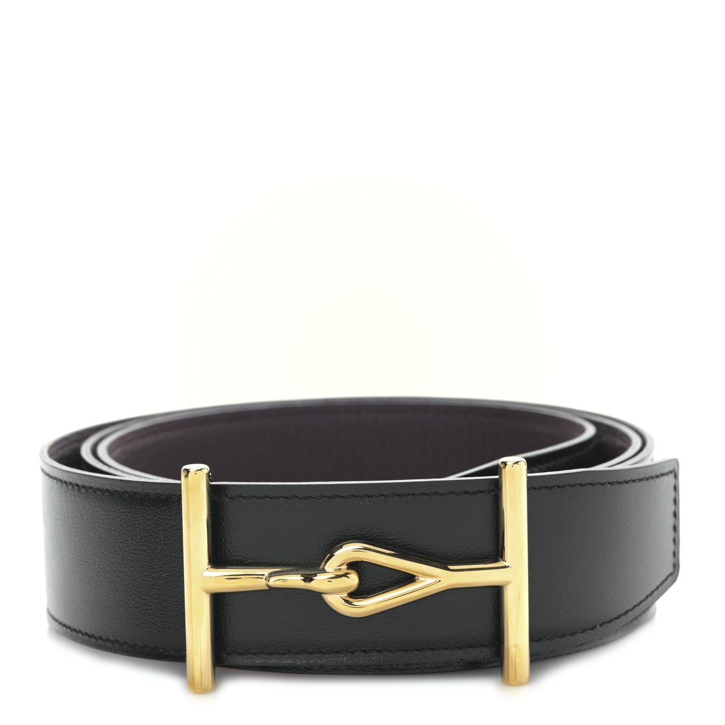 Box 135 Togo 38mm Jumbo Belt 115 46 Black Chocolate