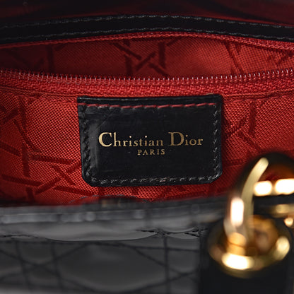 Christian Dior Patent Cannage Mini Lady Dior Black 6 of 13