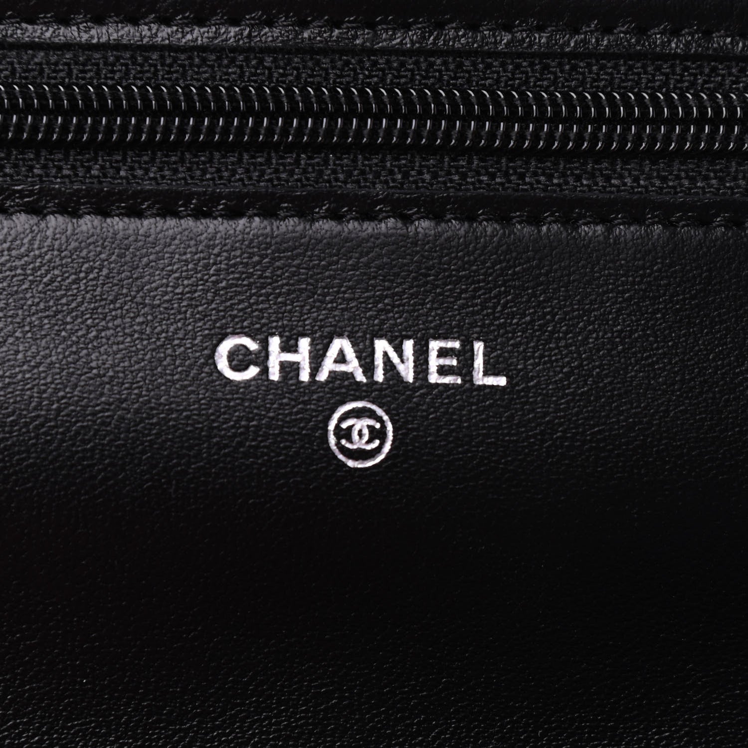 Chanel Lambskin Quilted Wallet On Chain WOC Black 6 of 11
