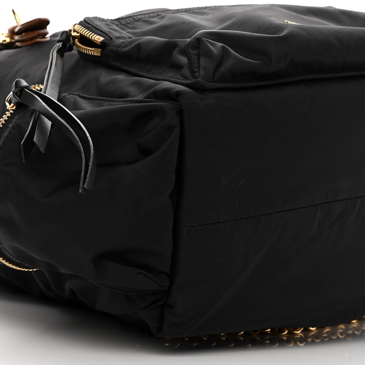 Nylon Large Rucksack Backpack Black