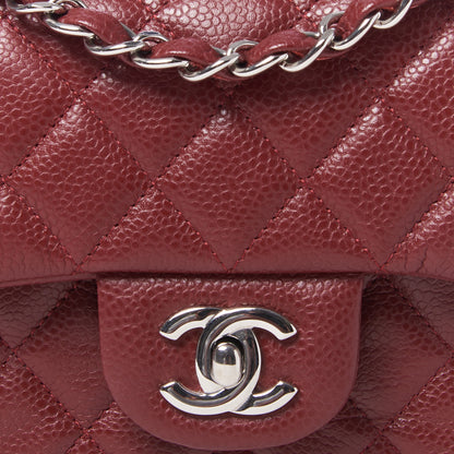 Chanel Caviar Quilted Mini Rectangular Flap Red 7 of 9