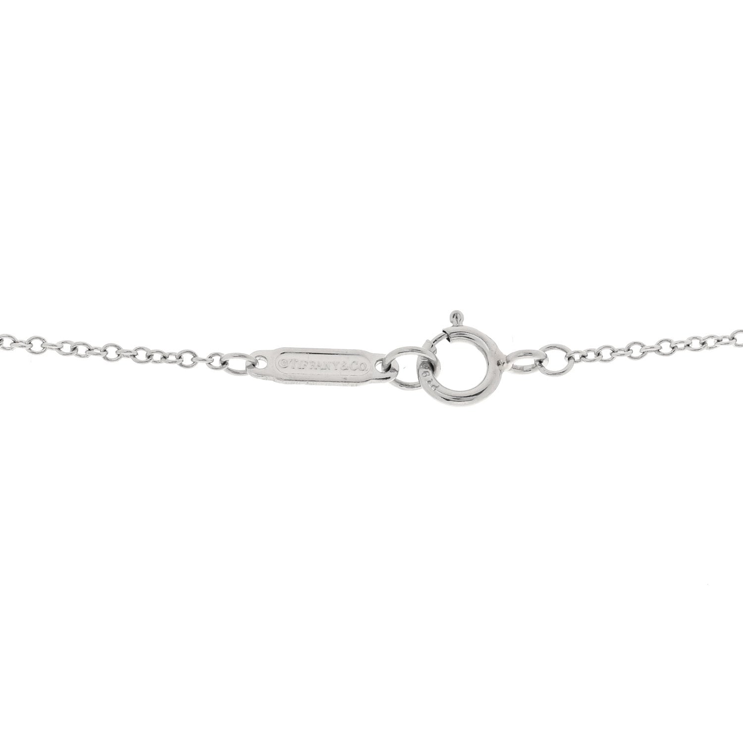 Tiffany Platinum Diamond Aquamarine Soleste Pendant Necklace 4 of 5