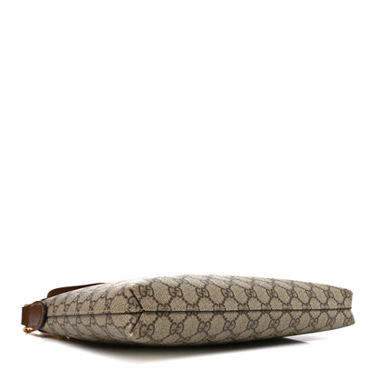 Gucci GG Supreme Monogram Azalea Calfskin Retro Interlocking G Wristlet Messenger Bag Beige Ebony Brown Sugar Beige Ebony Brown Sugar 4 of 11