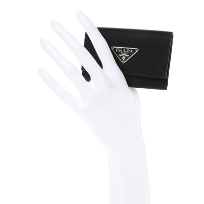 Prada Tessuto Nylon 6 Key Holder Black 2 of 10