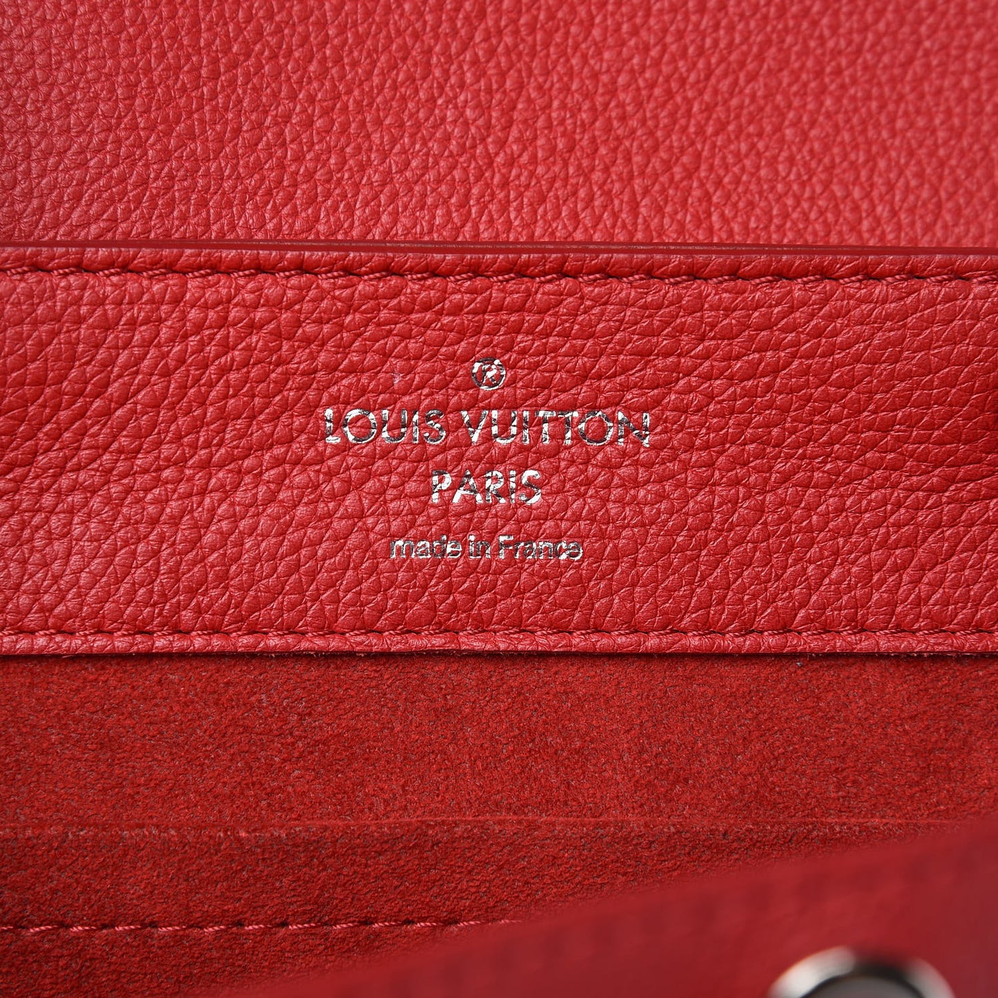 Soft Calfskin Lockme Backpack Rubis