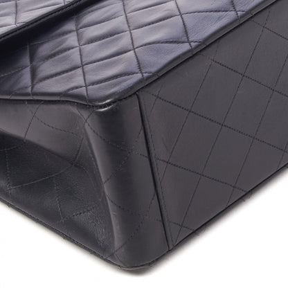 Chanel Lambskin Quilted XL Jumbo Single Flap Black 6 of 11