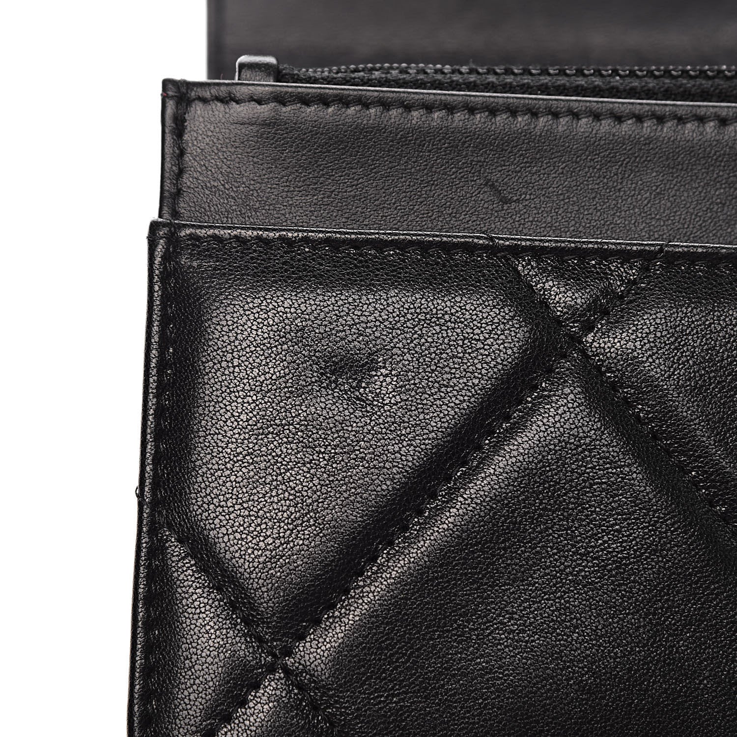 Chanel Goatskin Quilted 19 Wallet On Chain WOC Black 10 of 15