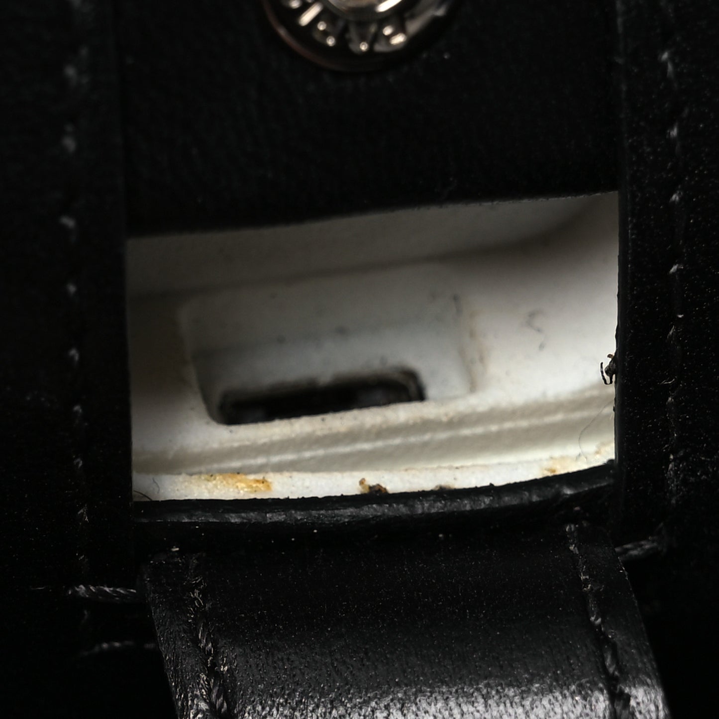 Lambskin LED Iridescent Metal Small Boy Flap Black Multicolor