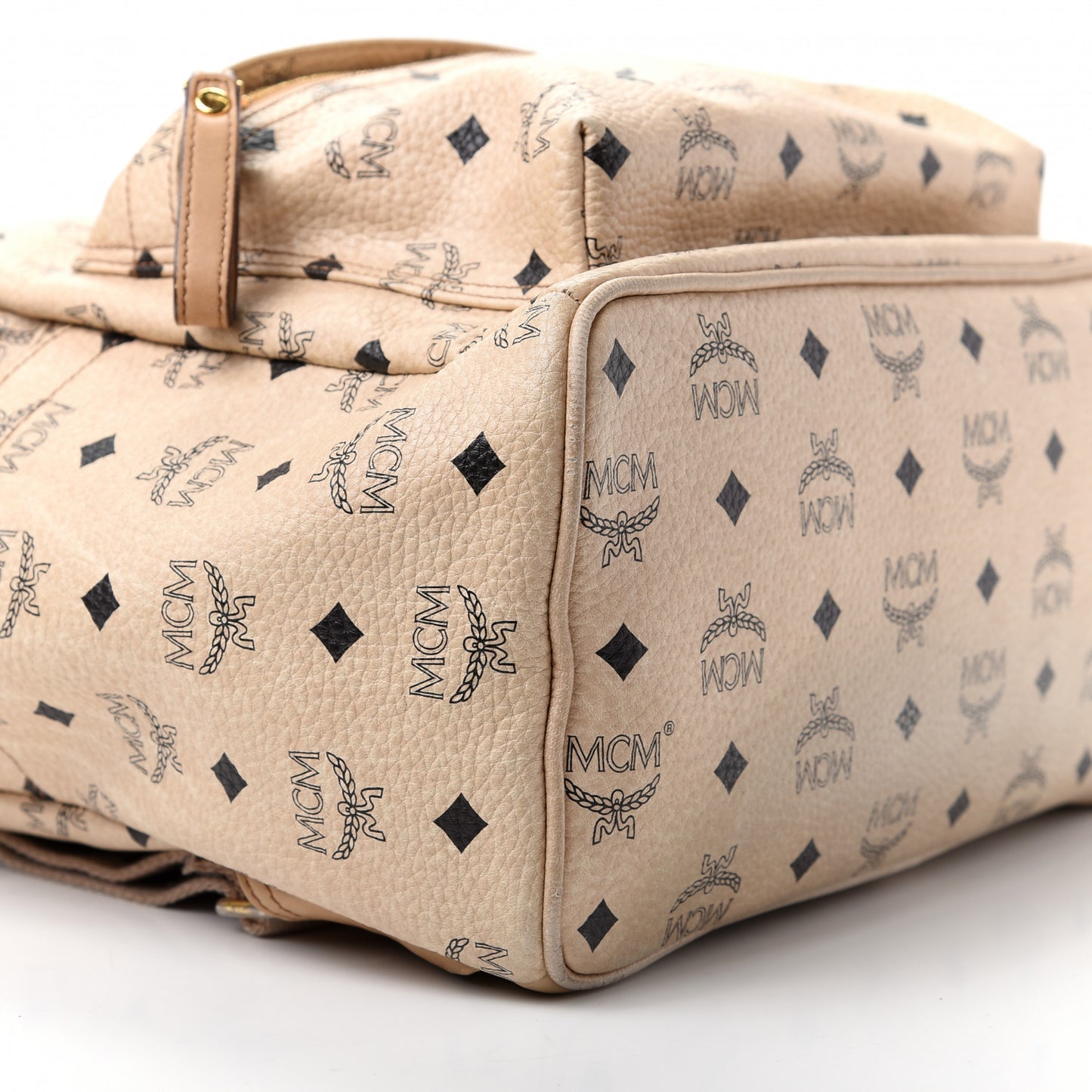 Visetos Medium Studded Stark Backpack Beige