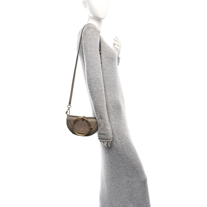 Chloe Calfskin Small Nile Bracelet Minaudiere Bag Motty Grey 2 of 10