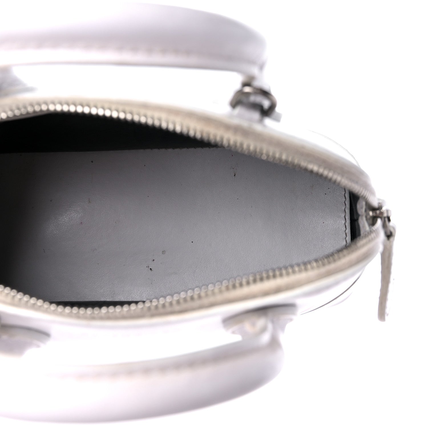 Balenciaga Calfskin Lipstick Logo XXS Ville Top Handle Bag White 5 of 11