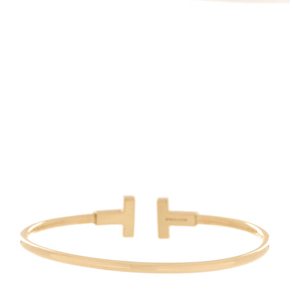 Tiffany 18K Yellow Gold T Wire Bracelet 3 of 5