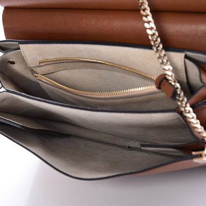 Chloe Suede Calfskin Medium Faye Shoulder Bag Tobacco 5 of 8