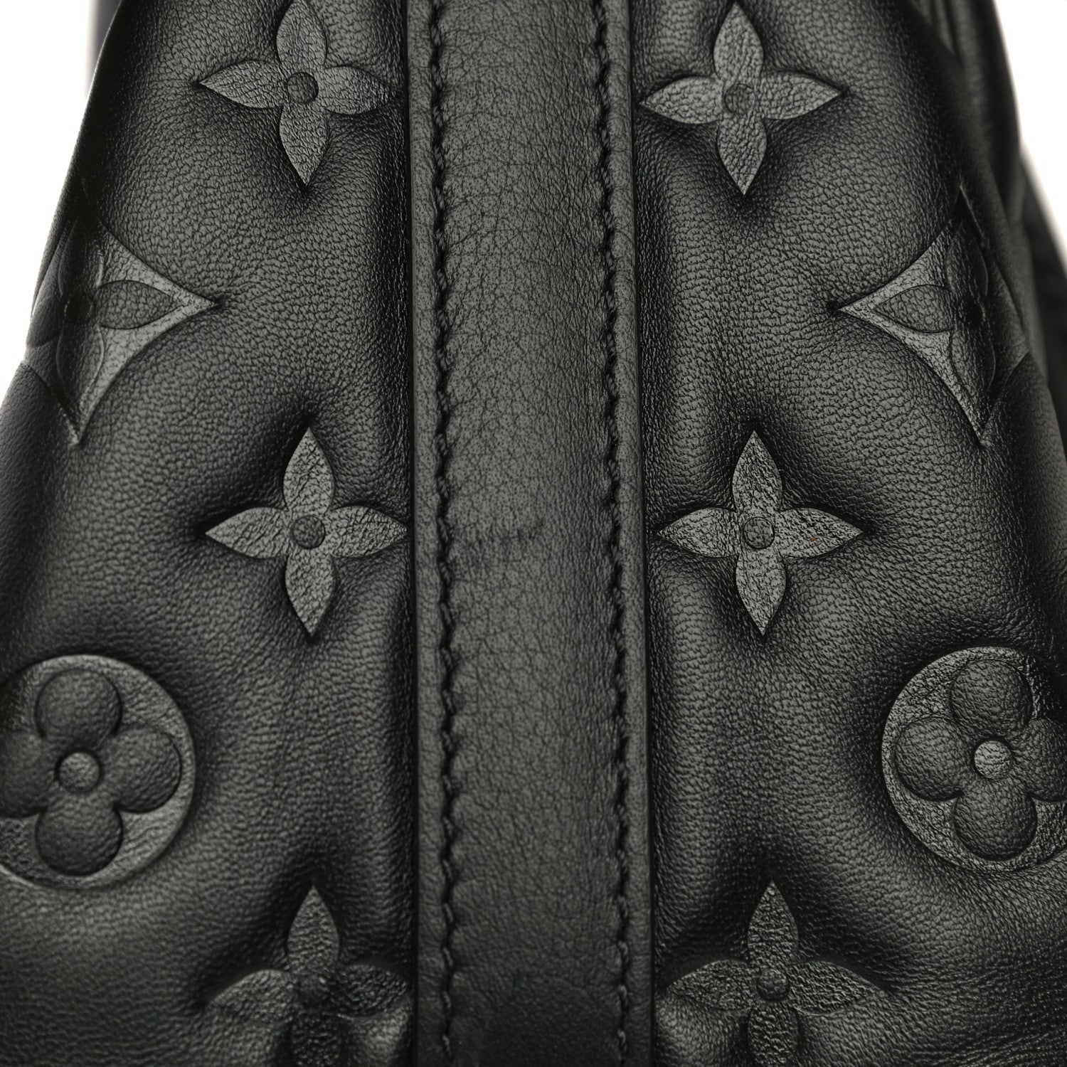 Louis Vuitton Lambskin Embossed Monogram Speedy 22 Bandouliere Black 11 of 17