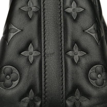Louis Vuitton Lambskin Embossed Monogram Speedy 22 Bandouliere Black 11 of 17