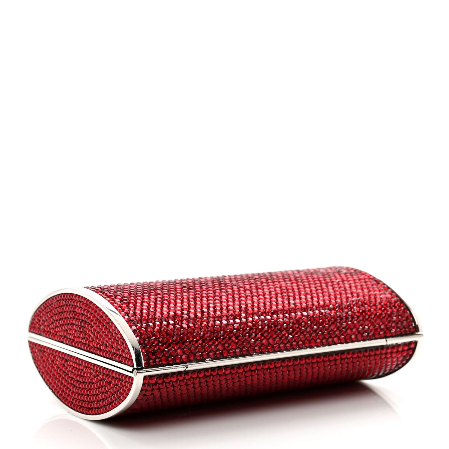 Swarovski Crystal Minaudiere Clutch Red