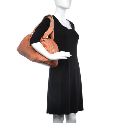 Chanel Lambskin Cloudy Bundle Bowler Orange 2 of 24