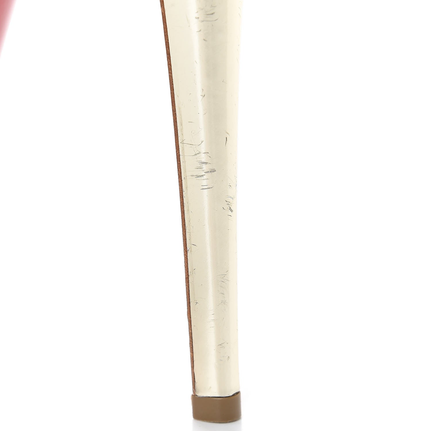 Christian Louboutin Glitter Sirene Lady Peep Sling 150 Pumps 37.5 Silver Light Gold 9 of 19
