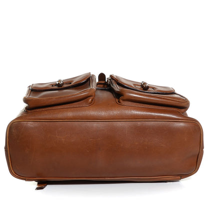 Gucci Leather Bamboo Backpack Brown 9 of 9
