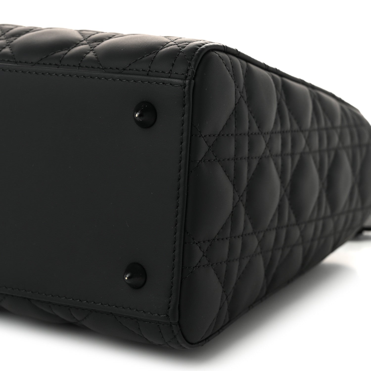 Christian Dior Ultra Matte Calfskin Cannage Medium Lady Dior Black 10 of 10