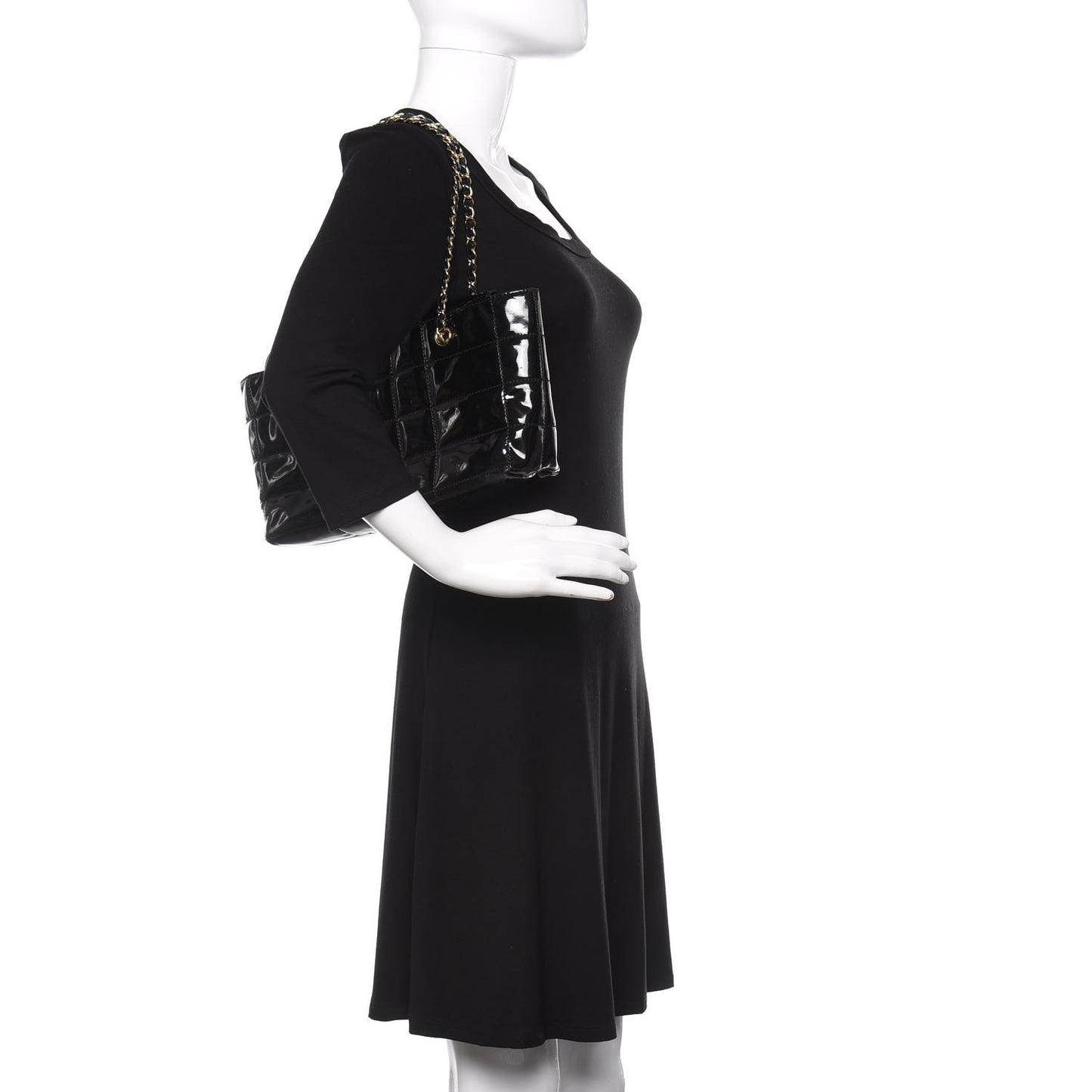 Patent Chocolate Bar CC Tote Black