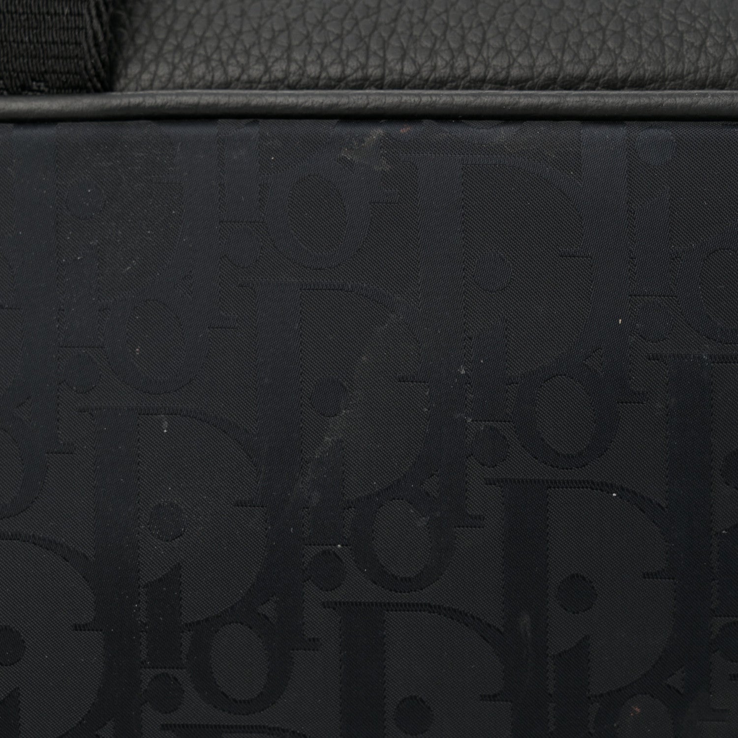 Christian Dior Grained Calfskin Nylon Oblique Explorer Backpack Black 11 of 14