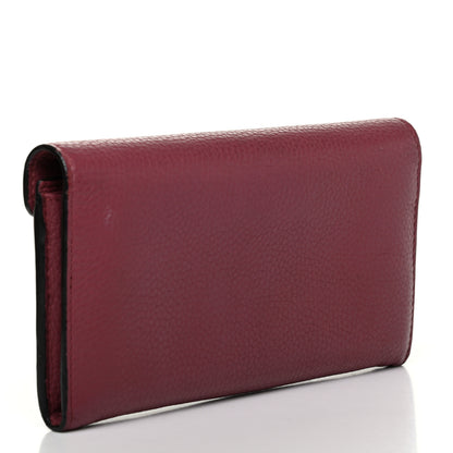 Gucci Cellarius Calfskin GG Marmont Continental Wallet Dry Rose 2 of 11