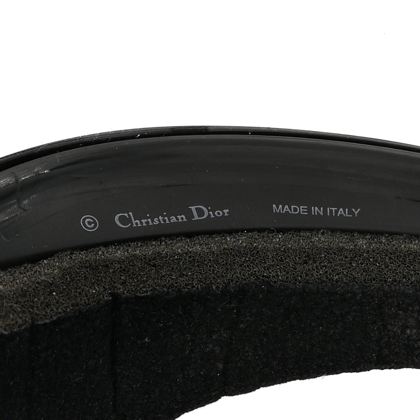 Mirrored DiorClub1 Sun Visor Black