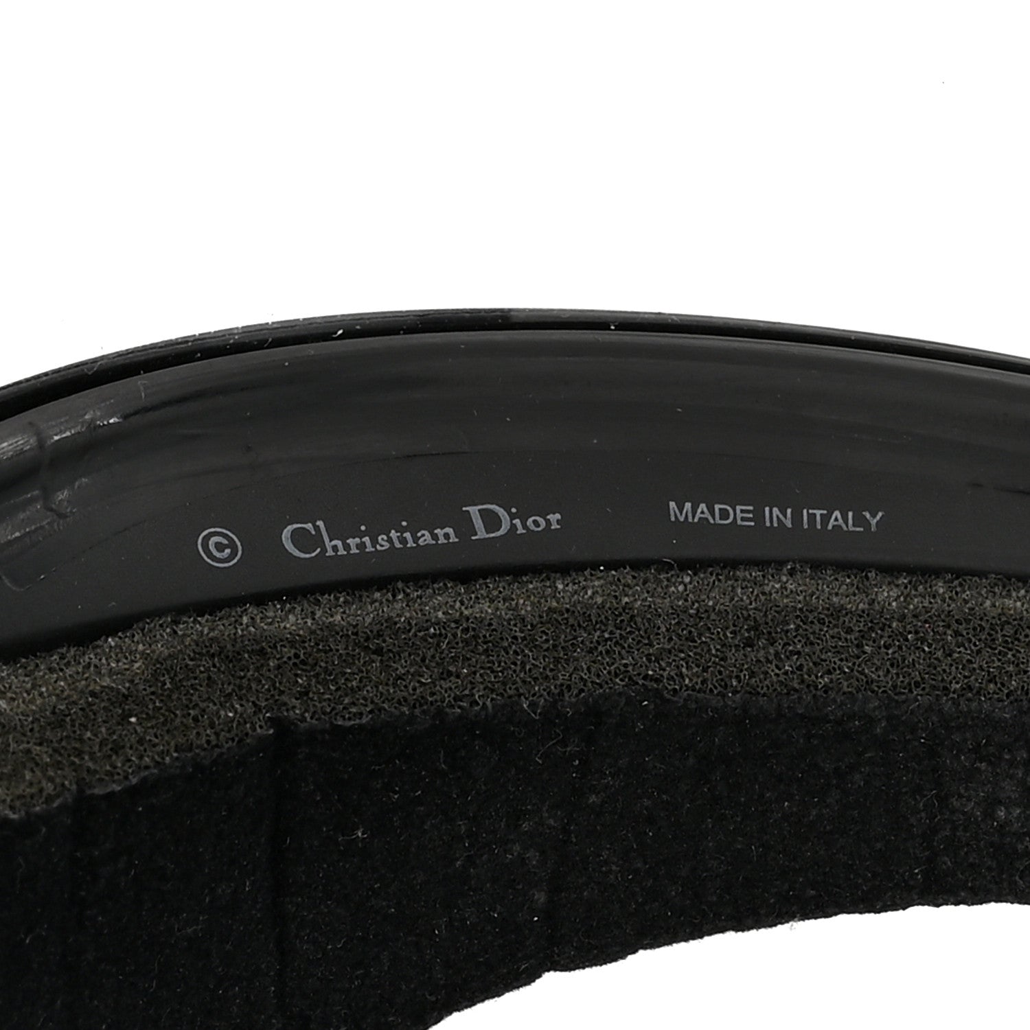 Christian Dior Mirrored DiorClub1 Sun Visor Black 7 of 9