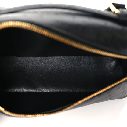 Loro Piana Ostrich L19 Extra Pocket Pouch Black 5 of 9