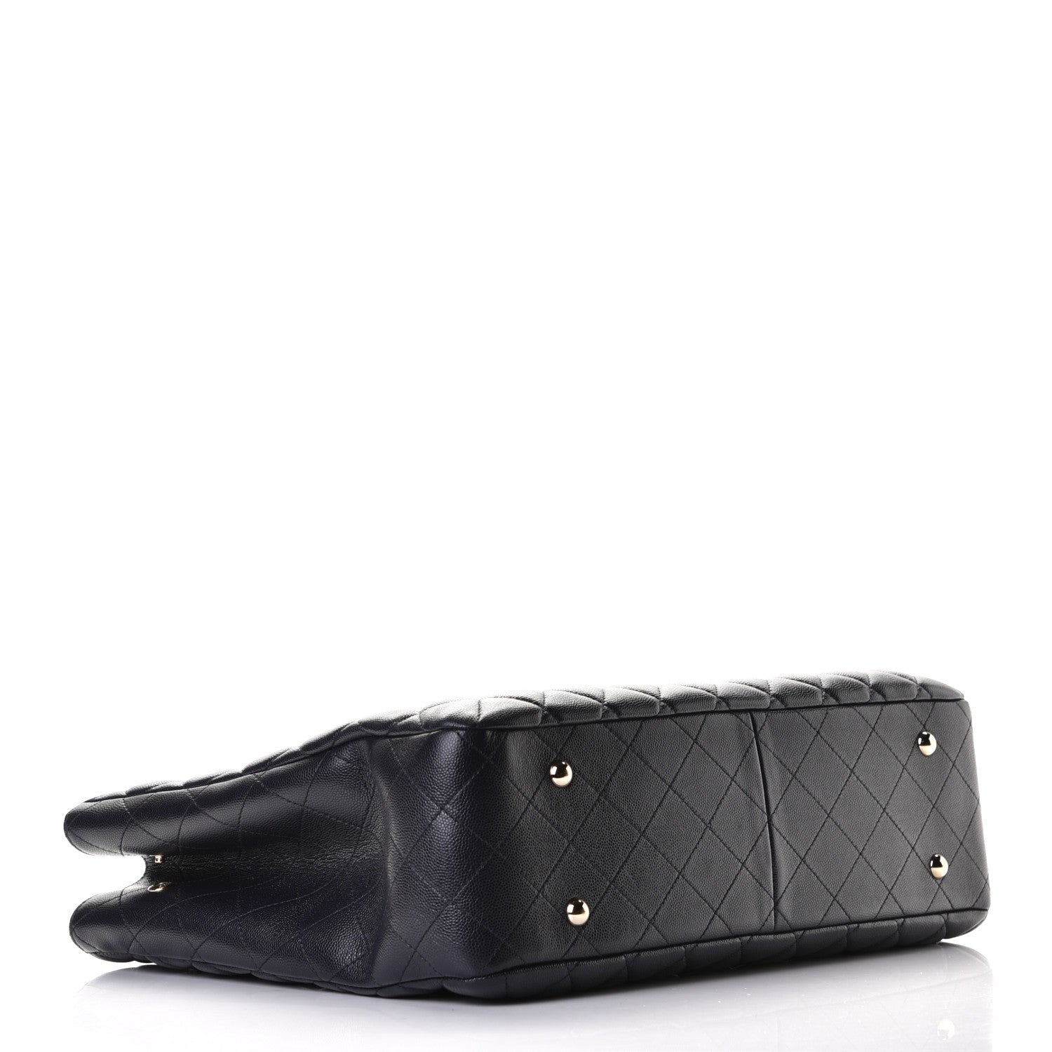 Chanel Caviar Quilted Large CC Shopping Tote Navy 3 of 5