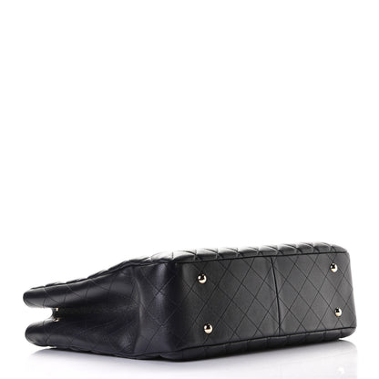 Chanel Caviar Quilted Large CC Shopping Tote Navy 3 of 5