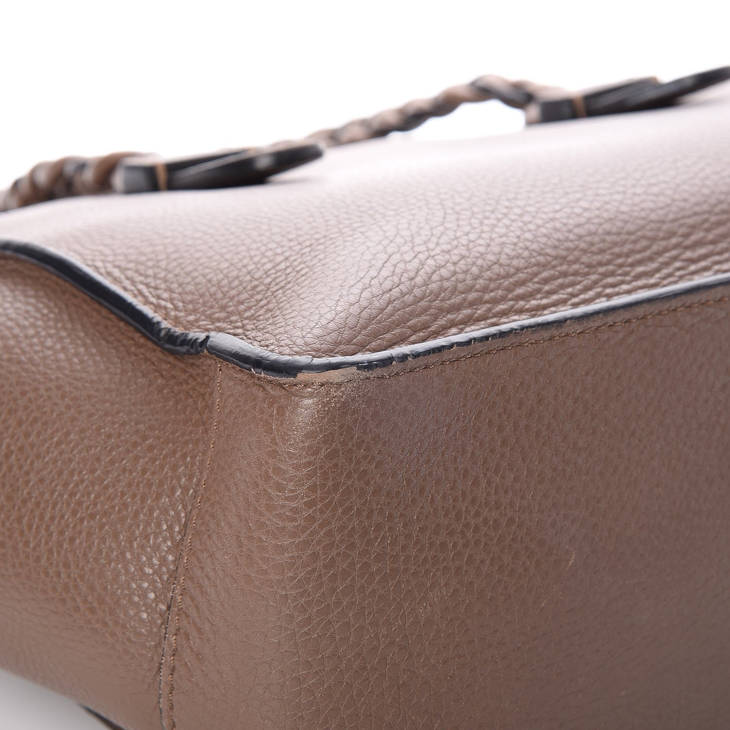 Valentino Garavani Grained Calfskin To Be Cool Tote Dark Noisette 9 of 10