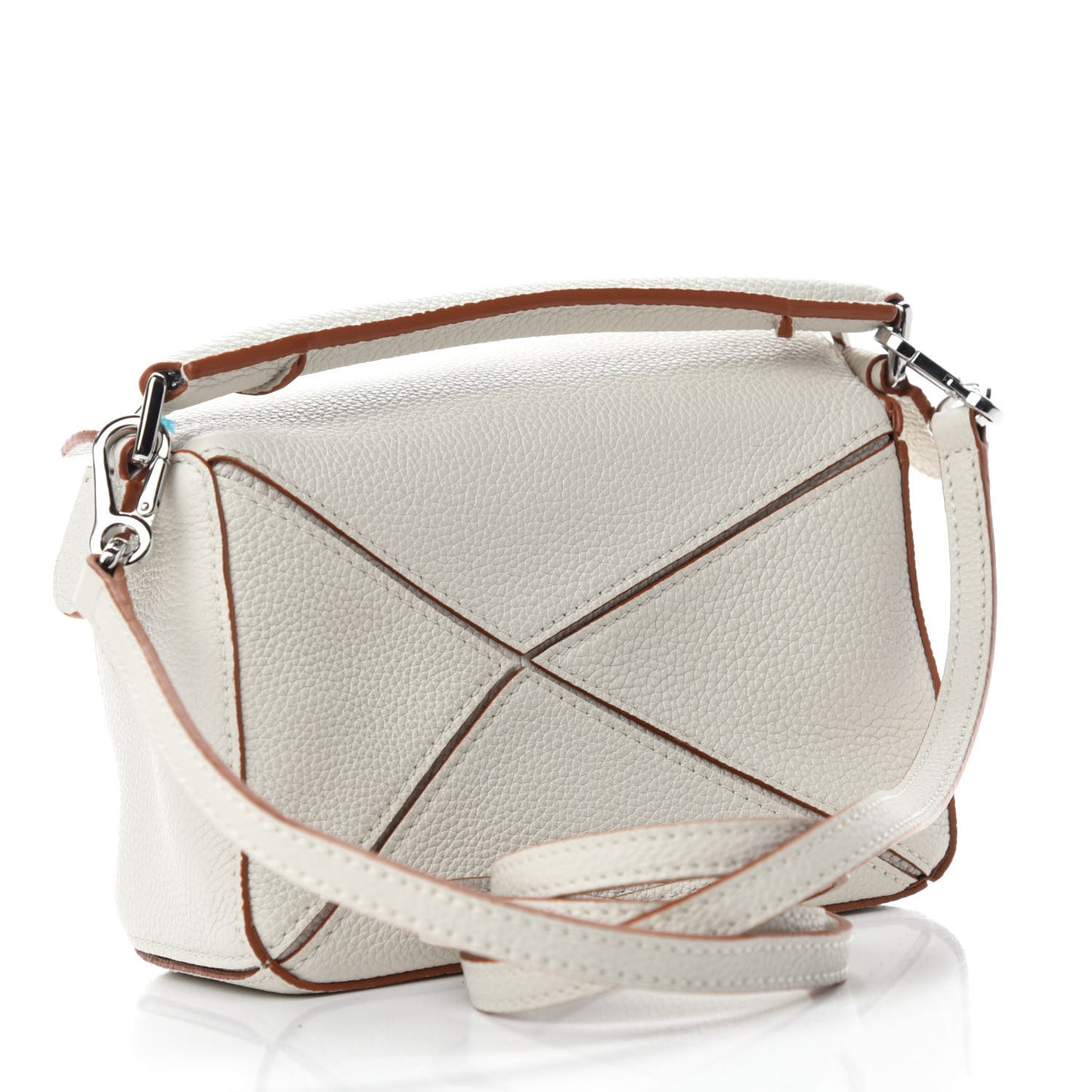 Calfskin Mini Puzzle Bag Soft White