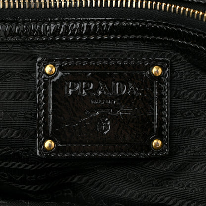 Prada Vernice Naplak Tote Black 6 of 10