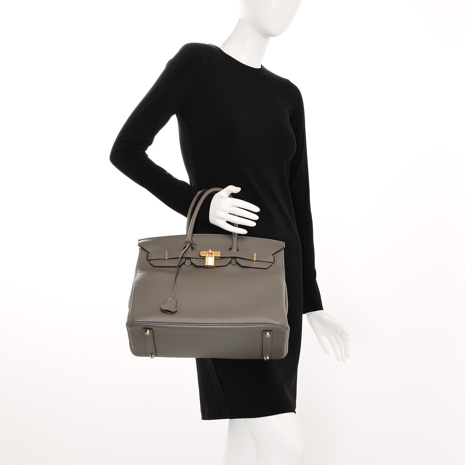 Hermes Togo Birkin 35 Etain 2 of 28